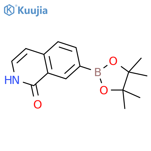 1-hydroxyisoquinoline-7-boronic acid pinacal ester structure