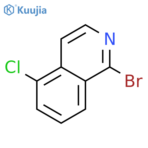 1-bromo-5-chloroisoquinoline structure