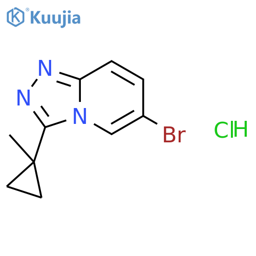 6-Bromo-3-(1-methylcyclopropyl)-[1,2,4]triazolo[4,3-a]pyridine hydrochloride structure