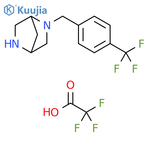 (1S,4S)-2-(4-Trifluoromethylbenzyl)-2,5-diaza-bicyclo[2.2.1]heptane di-trifluoro-acetic acid salt structure