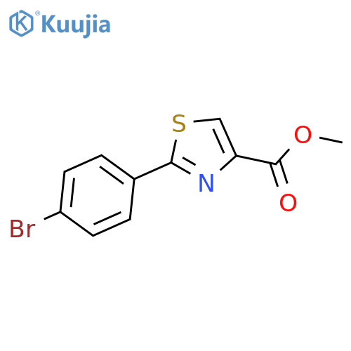 Methyl 2-(4-bromophenyl)thiazole-4-carboxylate structure