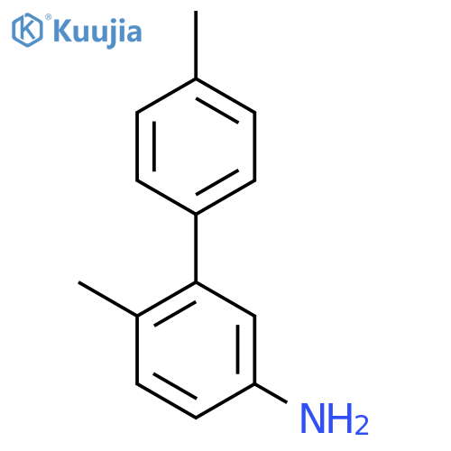 4-methyl-3-(4-methylphenyl)aniline structure