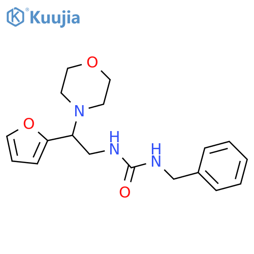 1-benzyl-3-2-(furan-2-yl)-2-(morpholin-4-yl)ethylurea structure