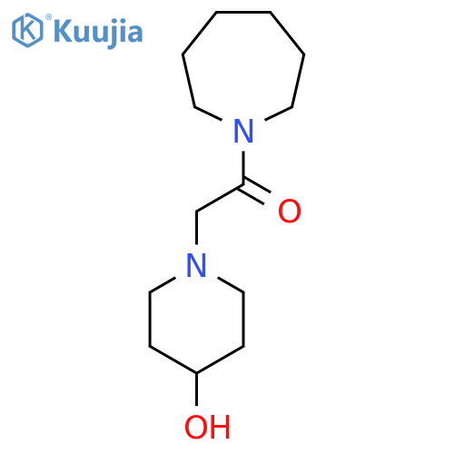 1-(Azepan-1-yl)-2-(4-hydroxypiperidin-1-yl)ethan-1-one structure