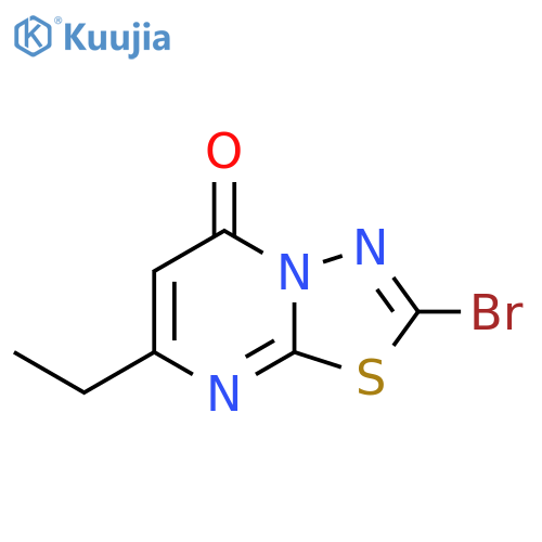 2-Bromo-7-ethyl-5H-1,3,4thiadiazolo3,2-apyrimidin-5-one structure