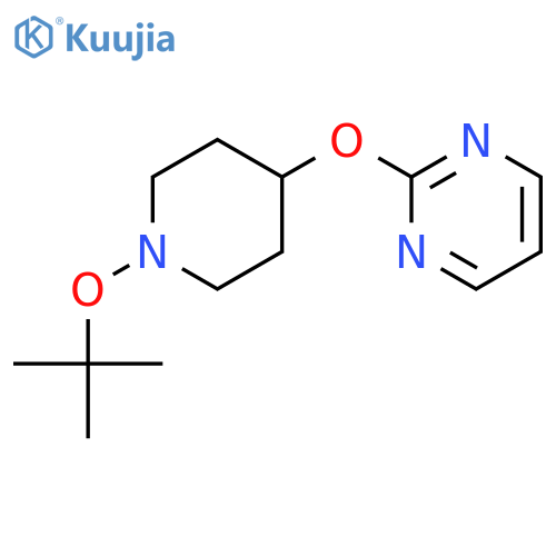 2-((1-(tert-Butoxy)piperidin-4-yl)oxy)pyrimidine structure