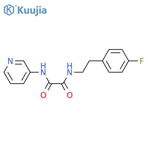N'-[2-(4-fluorophenyl)ethyl]-N-(pyridin-3-yl)ethanediamide structure