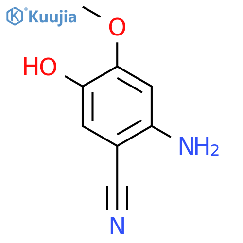 2-Amino-5-hydroxy-4-methoxybenzonitrile structure