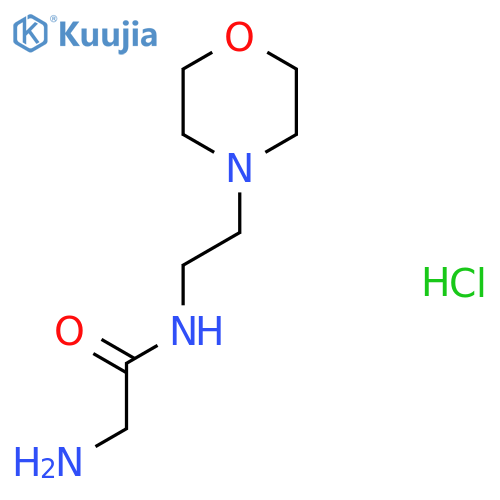 2-amino-N-[2-(morpholin-4-yl)ethyl]acetamide hydrochloride structure