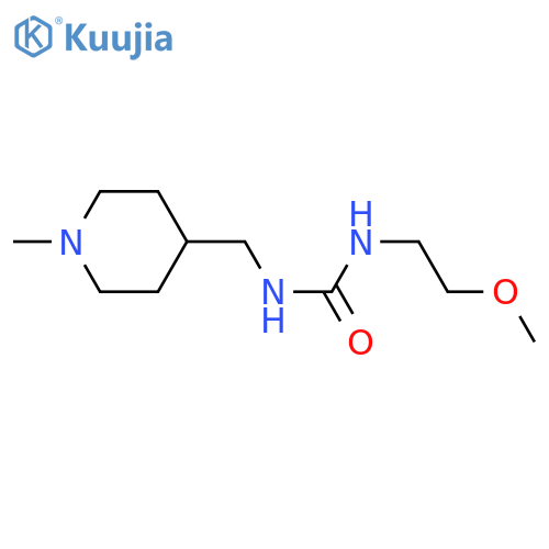 3-(2-methoxyethyl)-1-[(1-methylpiperidin-4-yl)methyl]urea structure