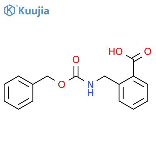 BENZOIC ACID, 2-[[[(PHENYLMETHOXY)CARBONYL]AMINO]METHYL]- structure