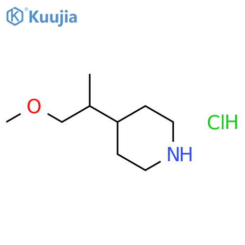 4-(2-Methoxy-1-methylethyl)piperidine Hydrochloride structure