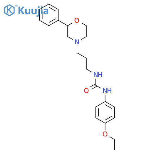 1-(4-ethoxyphenyl)-3-3-(2-phenylmorpholin-4-yl)propylurea structure