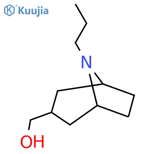 {8-propyl-8-azabicyclo3.2.1octan-3-yl}methanol structure