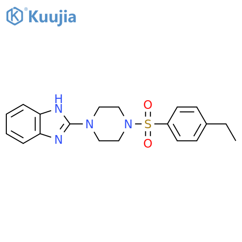 2-4-(4-ethylbenzenesulfonyl)piperazin-1-yl-1H-1,3-benzodiazole structure