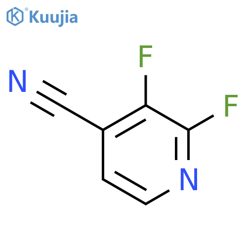 2,3-difluoropyridine-4-carbonitrile structure
