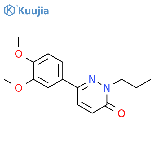 6-(3,4-dimethoxyphenyl)-2-propyl-2,3-dihydropyridazin-3-one structure