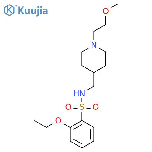 2-ethoxy-N-{1-(2-methoxyethyl)piperidin-4-ylmethyl}benzene-1-sulfonamide structure