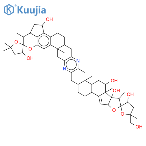 5''-(hydroxymethyl)-1',5,5,5'',9a',13',20a',22a'-octamethyl-3a',4,4'',4b',5,5',5'',6',6a',7',9',9a',13',13a',14',15',16',17',17a',18',20',20a',20b',21',22',22a'-hexacosahydro-3H,3''H-dispiro[furan-2,12'-[3,11]dioxa[8,19]diazacyclopenta[de]pentaleno[2',1': structure
