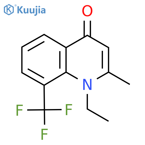 1-Ethyl-2-methyl-8-(trifluoromethyl)quinolin-4(1H)-one structure