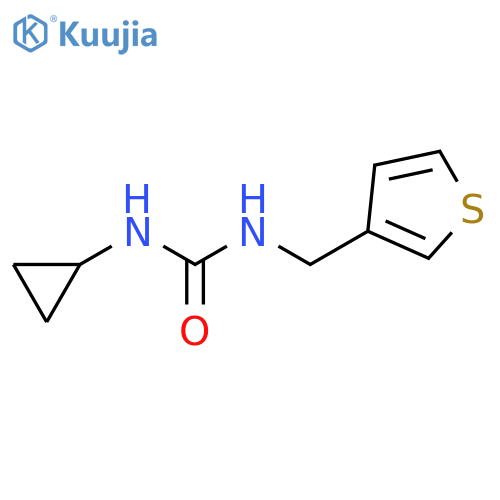 3-cyclopropyl-1-(thiophen-3-yl)methylurea structure