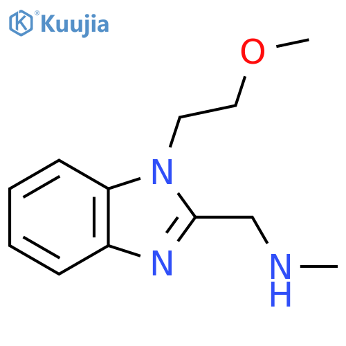 {1-(2-methoxyethyl)-1H-1,3-benzodiazol-2-ylmethyl}(methyl)amine structure