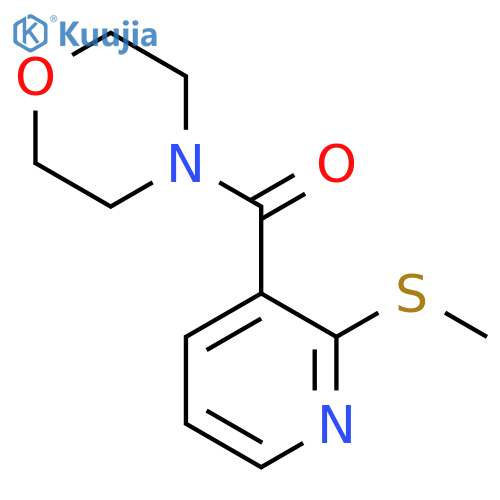 4-2-(methylsulfanyl)pyridine-3-carbonylmorpholine structure