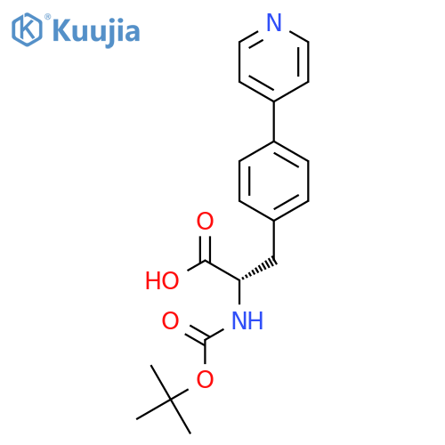 N-Boc-4-(4-pyridinyl)-L-phenylalanine structure