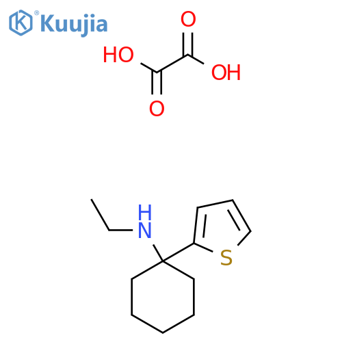 N-Ethyl-1-(2-thienyl)cyclohexanamine oxalate structure