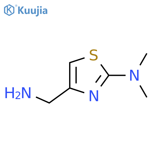 4-(aminomethyl)-N,N-dimethyl-1,3-thiazol-2-amine dihydrochloride structure