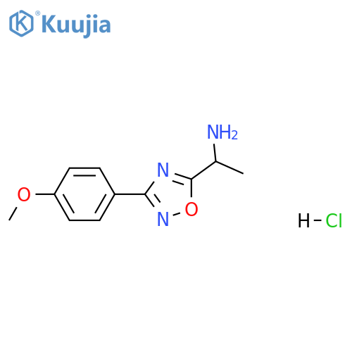 1-(3-(4-Methoxyphenyl)-1,2,4-oxadiazol-5-yl)ethanamine Hydrochloride structure