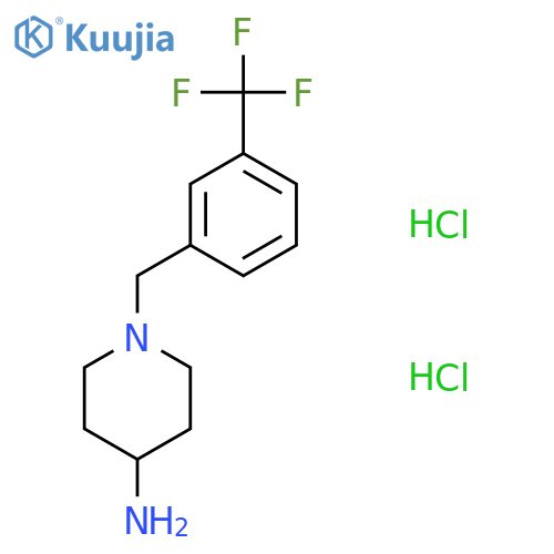 1-[3-(Trifluoromethyl)benzyl]piperidin-4-amine dihydrochloride structure