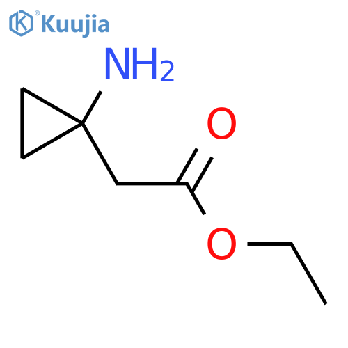 Ethyl 2-(1-aminocyclopropyl)acetate structure
