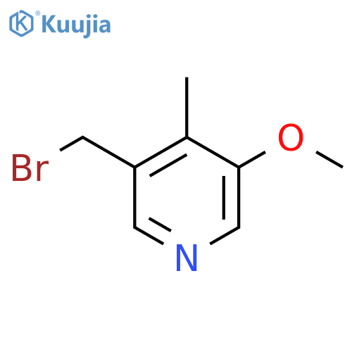 3-Bromomethyl-5-methoxy-4-methylpyridine structure