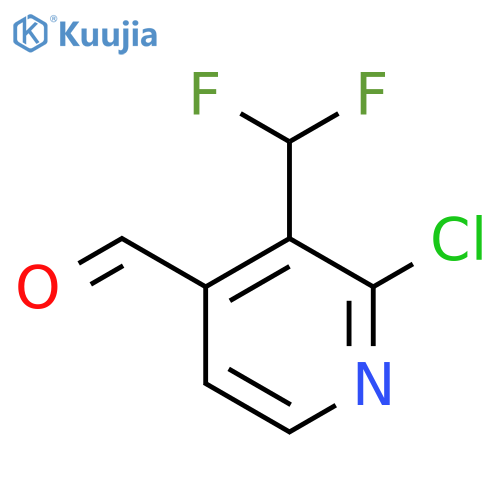 2-Chloro-3-(difluoromethyl)pyridine-4-carboxaldehyde structure