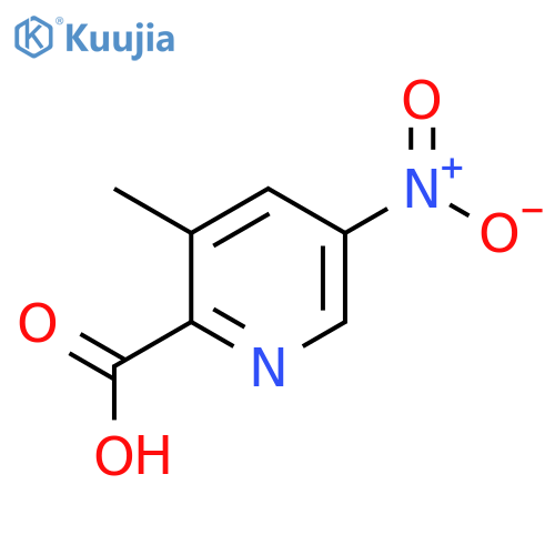 3-Methyl-5-nitropyridine-2-carboxylic acid structure