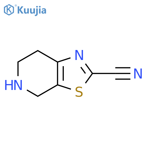 4H,5H,6H,7H-1,3thiazolo5,4-cpyridine-2-carbonitrile structure
