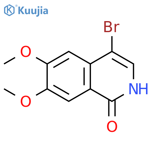 4-BROMO-6,7-DIMETHOXYISOQUINOLIN-1(2H)-ONE structure