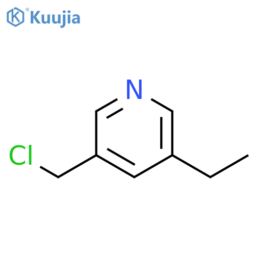 Pyridine, 3-(chloromethyl)-5-ethyl- structure