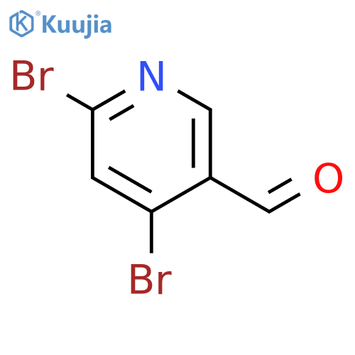 4,6-dibromopyridine-3-carbaldehyde structure