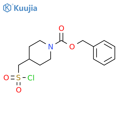 benzyl 4-[(chlorosulfonyl)methyl]piperidine-1-carboxylate structure