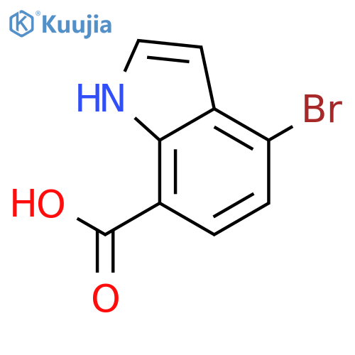 4-Bromo-1H-indole-7-carboxylic acid structure