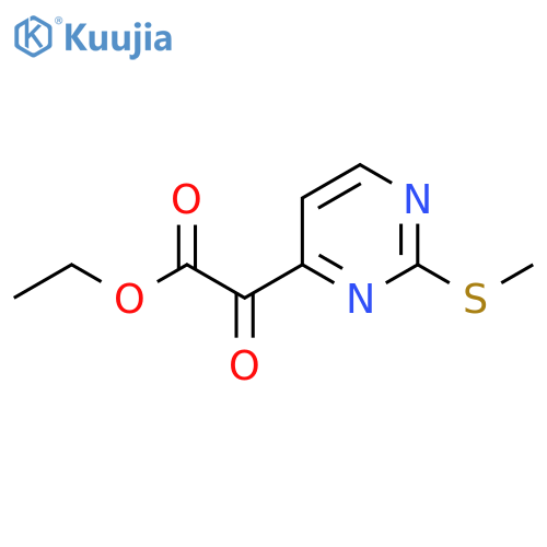 ethyl 2-(2-(methylthio)pyrimidin-4-yl)-2-oxoacetate structure
