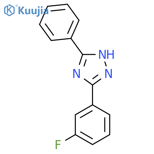 5-(3-Fluoro-phenyl)-3-phenyl-1H-[1,2,4]triazole structure