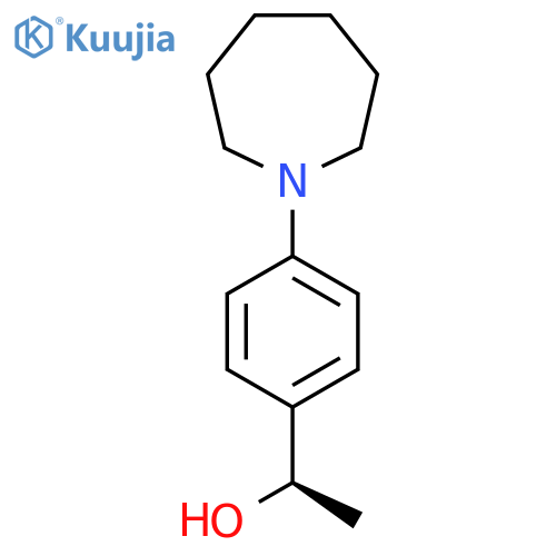 (1R)-1-[4-(Azepan-1-yl)phenyl]ethan-1-ol structure