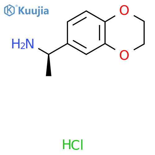 (1R)-1-(2,3-Dihydro-1,4-benzodioxin-6-yl)ethan-1-amine hydrochloride structure