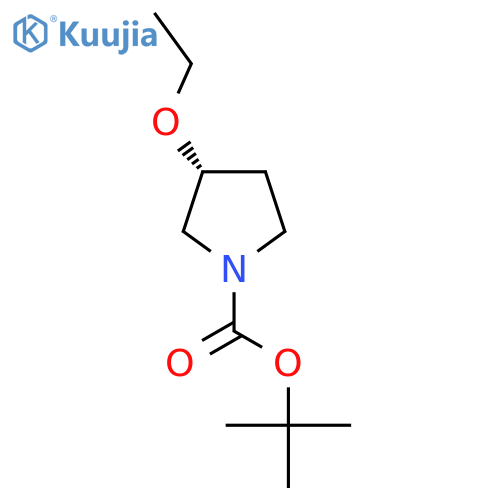 tert-butyl (3R)-3-ethoxypyrrolidine-1-carboxylate structure