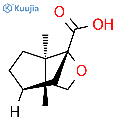 (1R,3R,6R,7R)-6,7-dimethyl-4-oxatricyclo4.3.0.0,3,7nonane-3-carboxylic acid structure