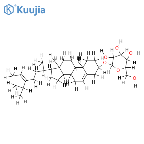 3-O-beta-D-Galactopyranoside-Stigmasta-5,24(28)-dien-3-ol, structure