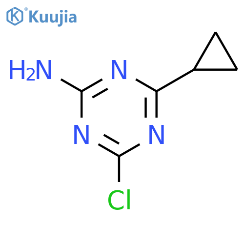 1,3,5-Triazin-2-amine, 4-chloro-6-cyclopropyl- structure
